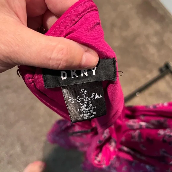 DKNY summer floral dress size 10 - Picture 3 of 4